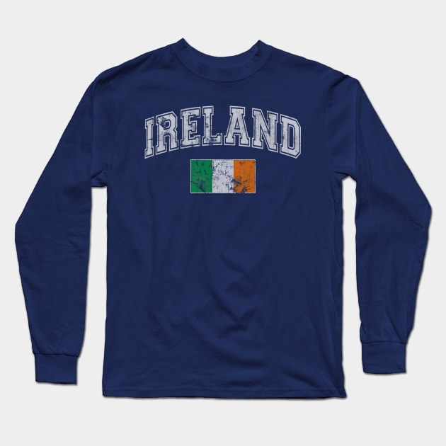 Ireland Flag Irish St Patricks Day Long Sleeve T-Shirt by E